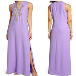 NWT Lilly Pulitzer Jane Purple Iris Maxi Dress, Size 12